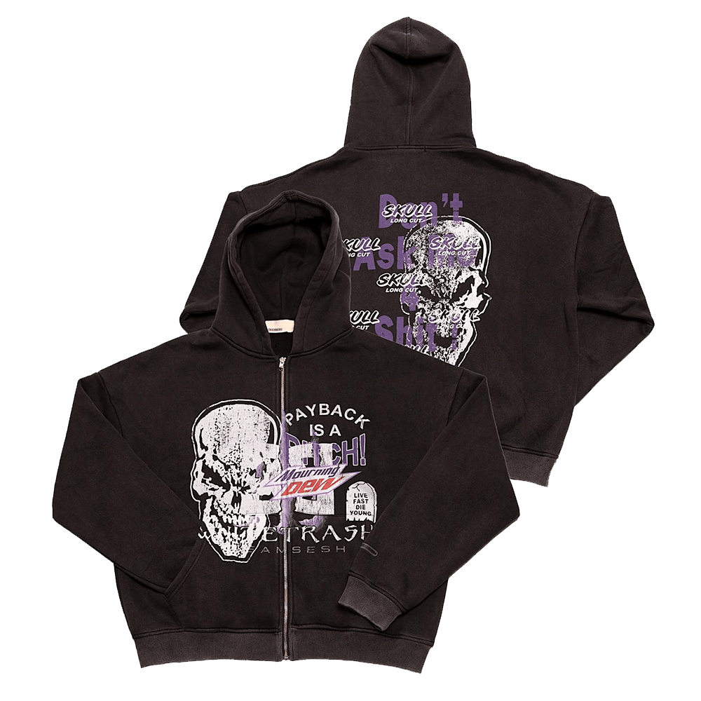 Team Sesh Merch TeamSESH Skull Zip Hoodie Gifts For Father's Day From Son