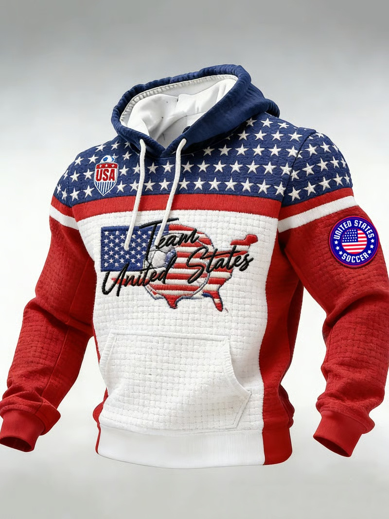 Team United States Soccer Hoodie USA FIFA World Cup 2026 Map Fan Gear Best Gift For Men