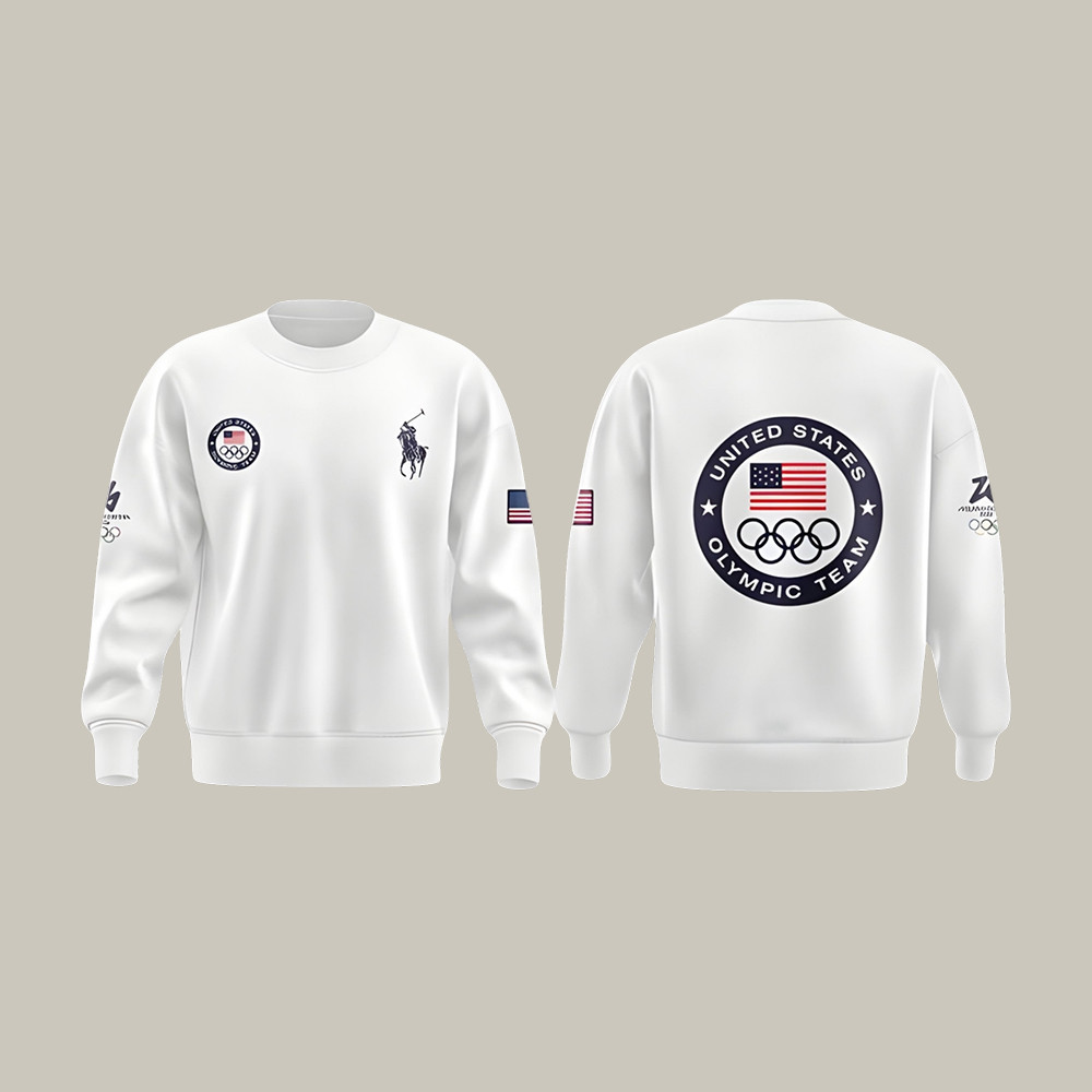 Team USA 2026 Milano Cortina Winter Olympic Sweatshirt USA Team 2026 Apparel Fan Gear