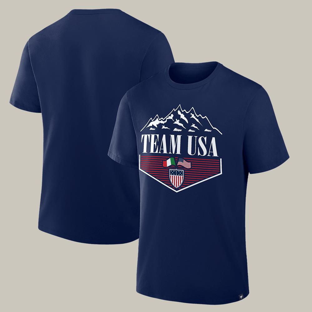 Team USA 2026 T-Shirt 2026 Winter Games Italy Clothes Present For Sport Lover