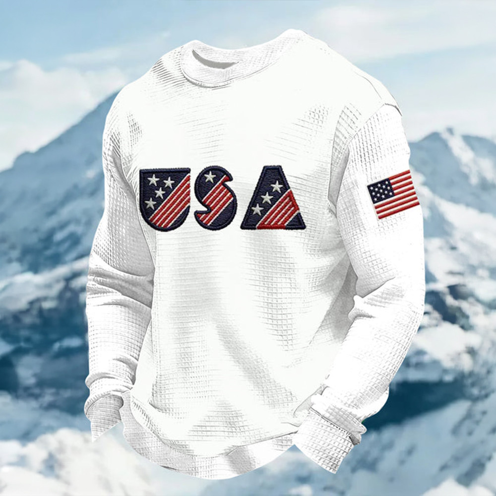 Team USA 2026 Winter Olympic Long Sleeve Shirt USA Milano Cortina 2026 Clothing Line