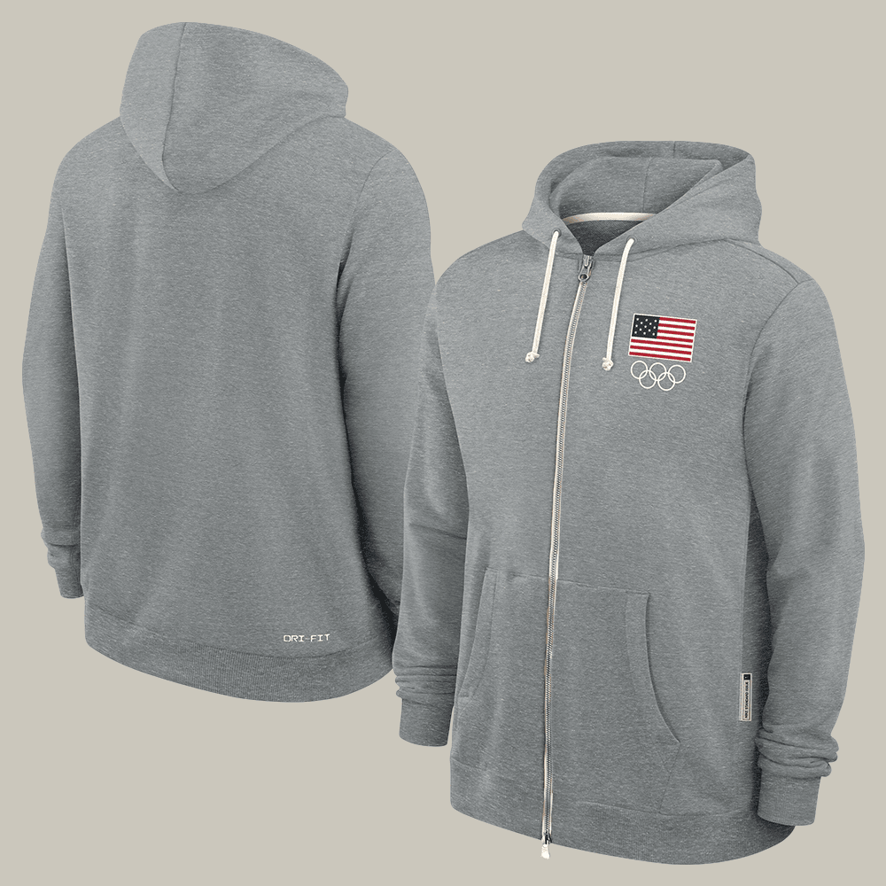 Team USA 2026 Winter Olympic Milano Cortina Zip Hoodie Olympic Merch Fan Gear