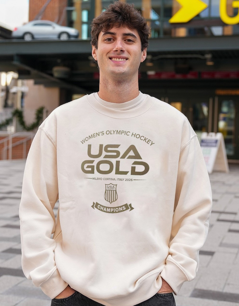 Team USA 2026 Women's Ice Hockey Gold Medal Winner Graphic Sweatshirt Best Gift For Hockey Fans