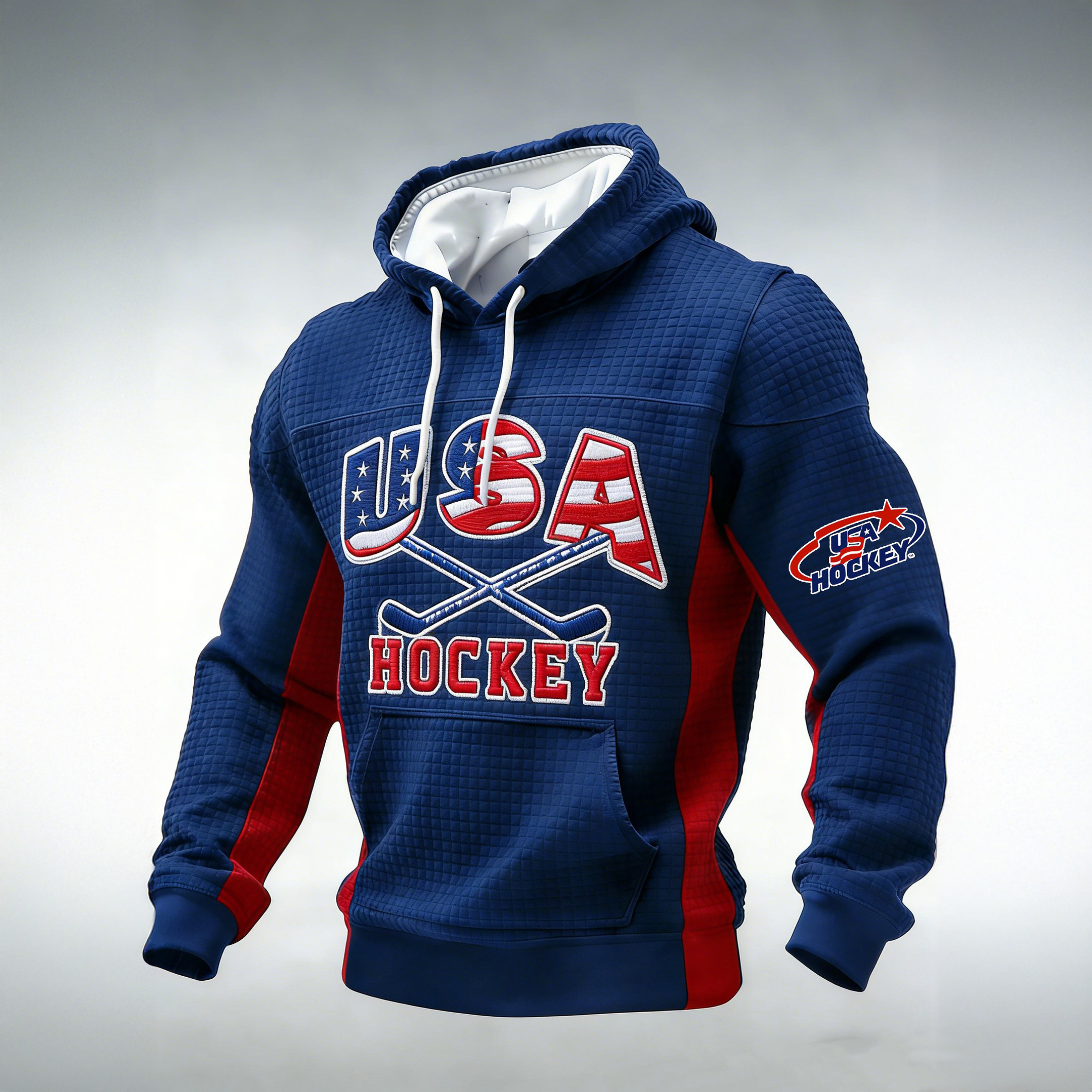 Team USA American Hockey Spirit Hoodie Ice Hockey Winter Olympics Hooded Sweatshirt
