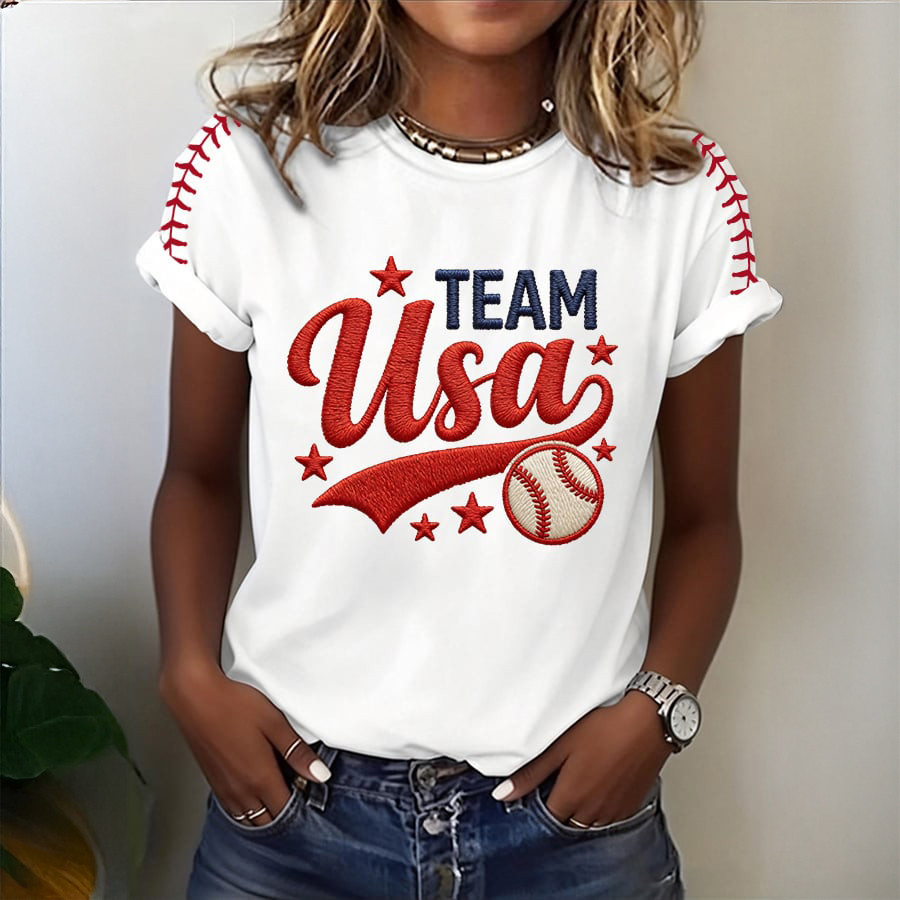 Team USA Baseball T-Shirt 2026 World Baseball Classic Clothes Present Idea For Huge Fans