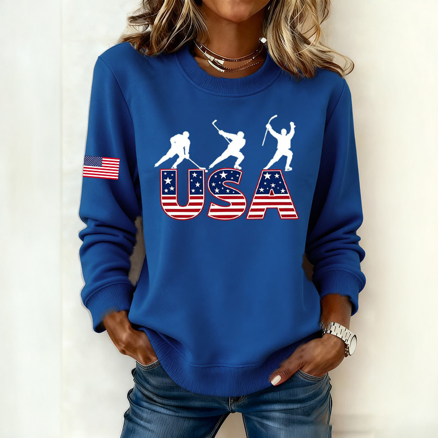 Team USA Hockey 2026 Winter Olympic Sweatshirt USA Hockey Merch Best Fan Gift