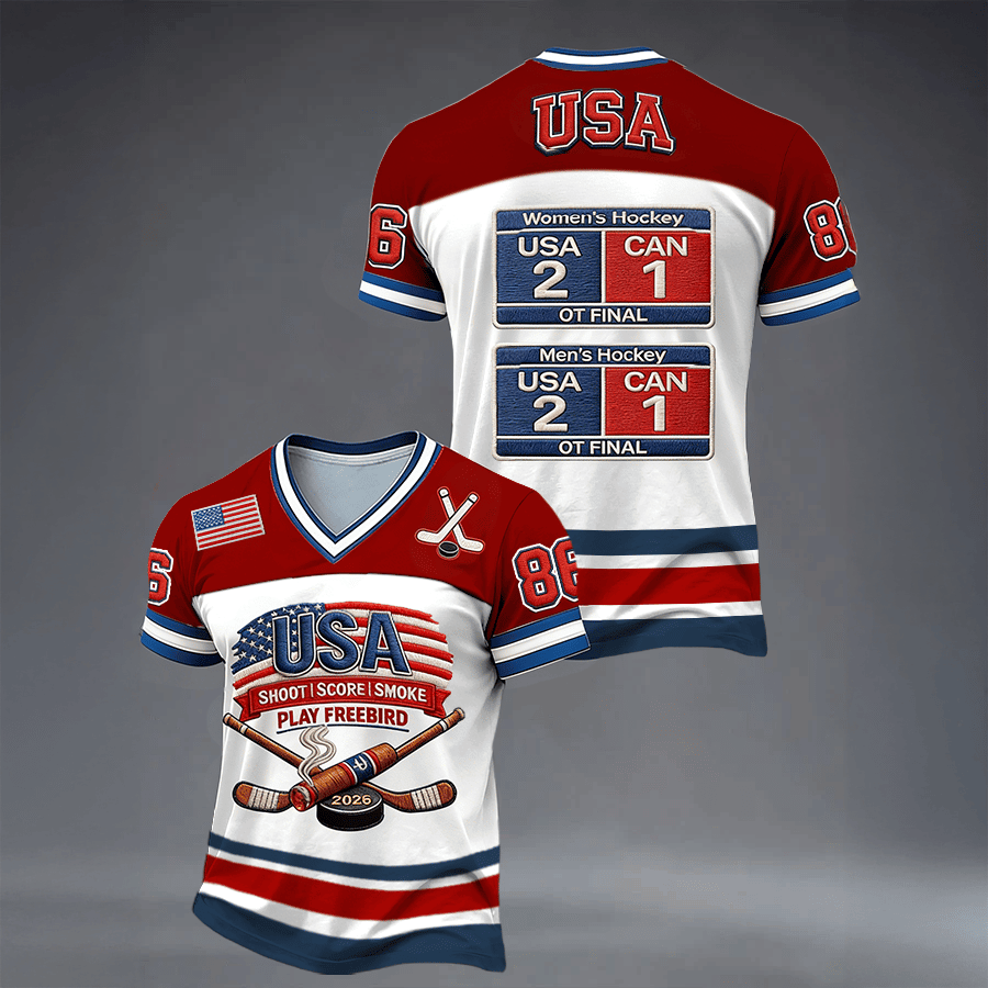 Team USA Hockey 2036 Winter Olympic Jersey Game Day Clothing Hockey Lover Gift Ideas
