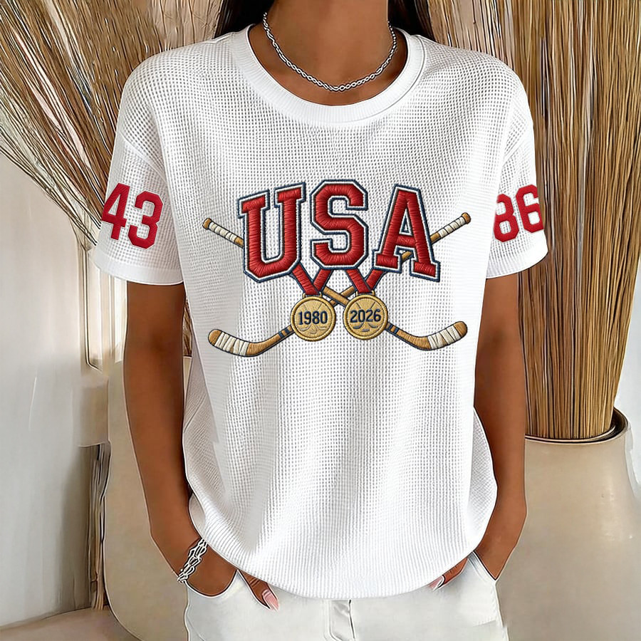 Team USA Hockey Gold 2026 T-Shirt USA Hockey Gold Medal Merch Best Gif For Fans