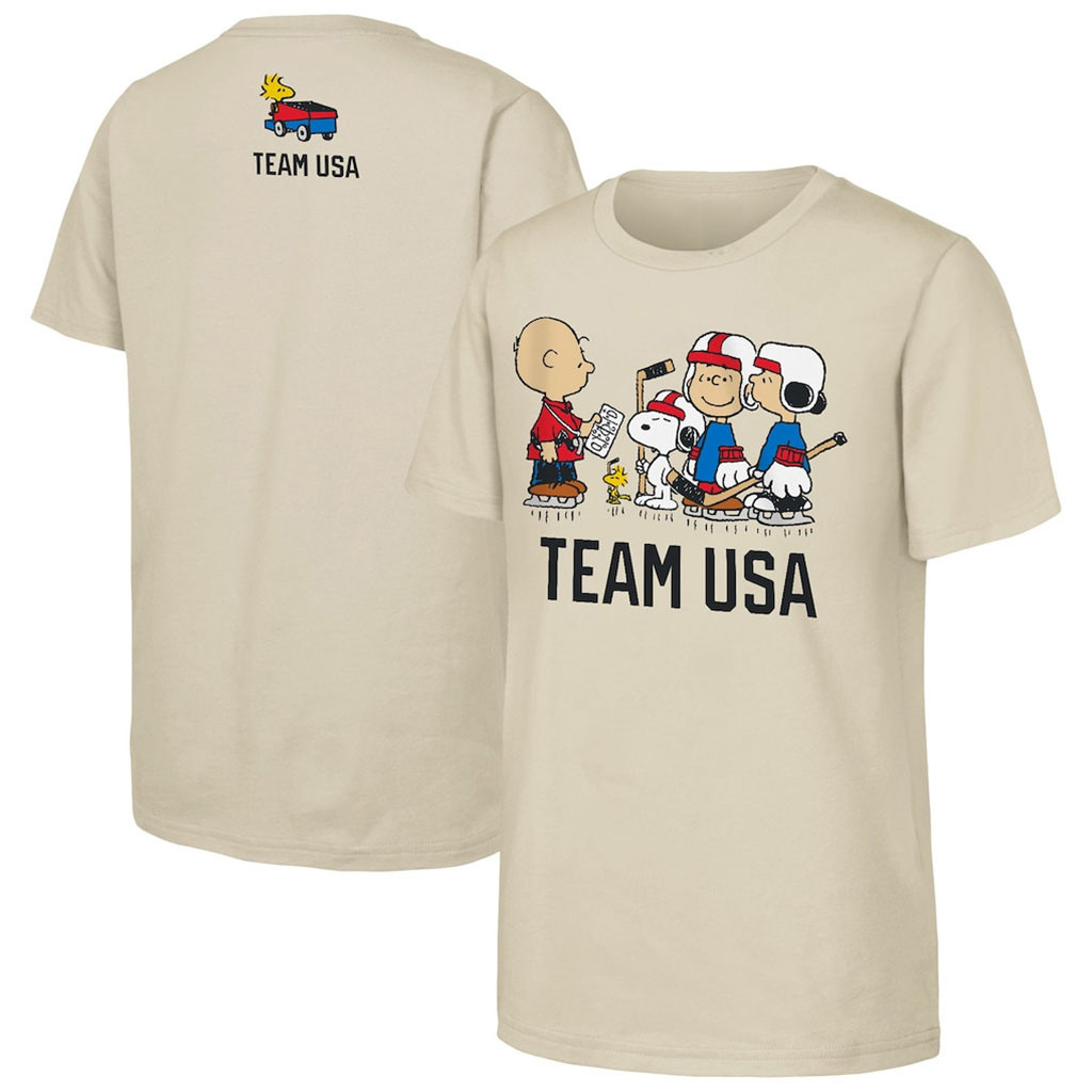 Team USA Milano Cortina 2026 Winter Olympic Games Shirt Hockey Peanuts Team Hustle T-Shirt Team USA Milano Cortina 2026 Winter Olympic Games Shirt Hockey Peanuts Team Hustle T-Shirt