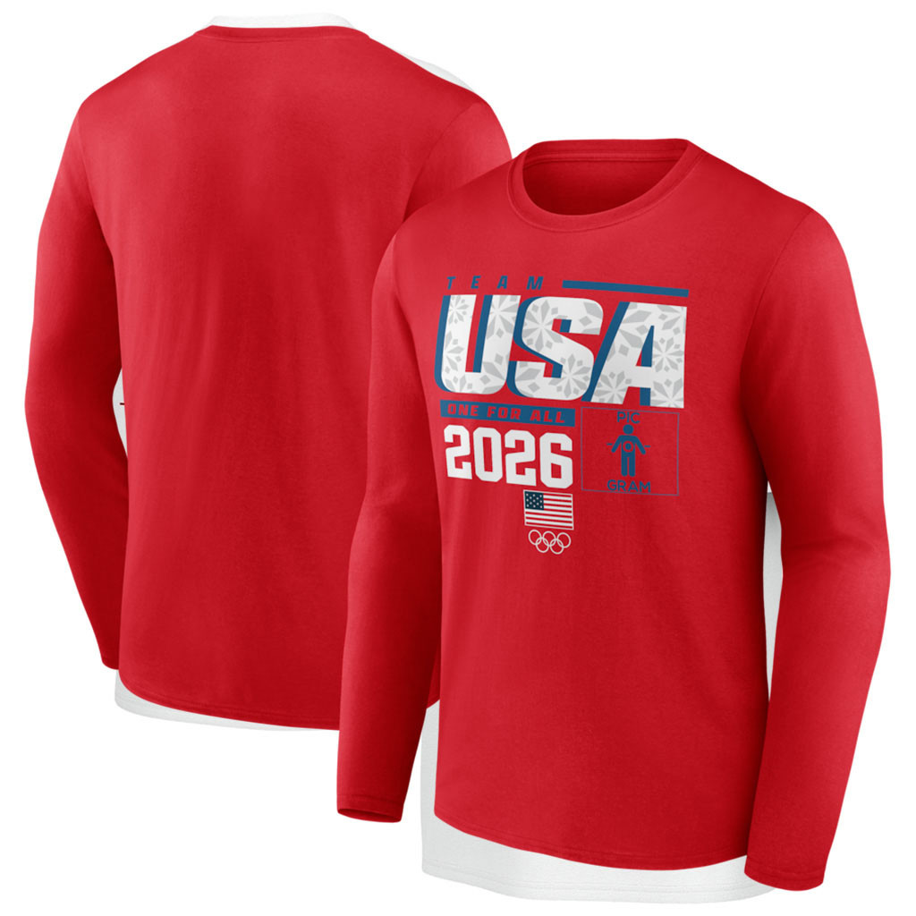 Team USA Milano Cortina 2026 Winter Olympic Long Sleeve T-Shirt Game Day Gifts For Hockey Fan