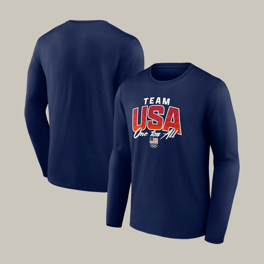 Team USA One For All Long Sleeve Shirt Winter Olympics 2026 Apparel Husband Gift Idea