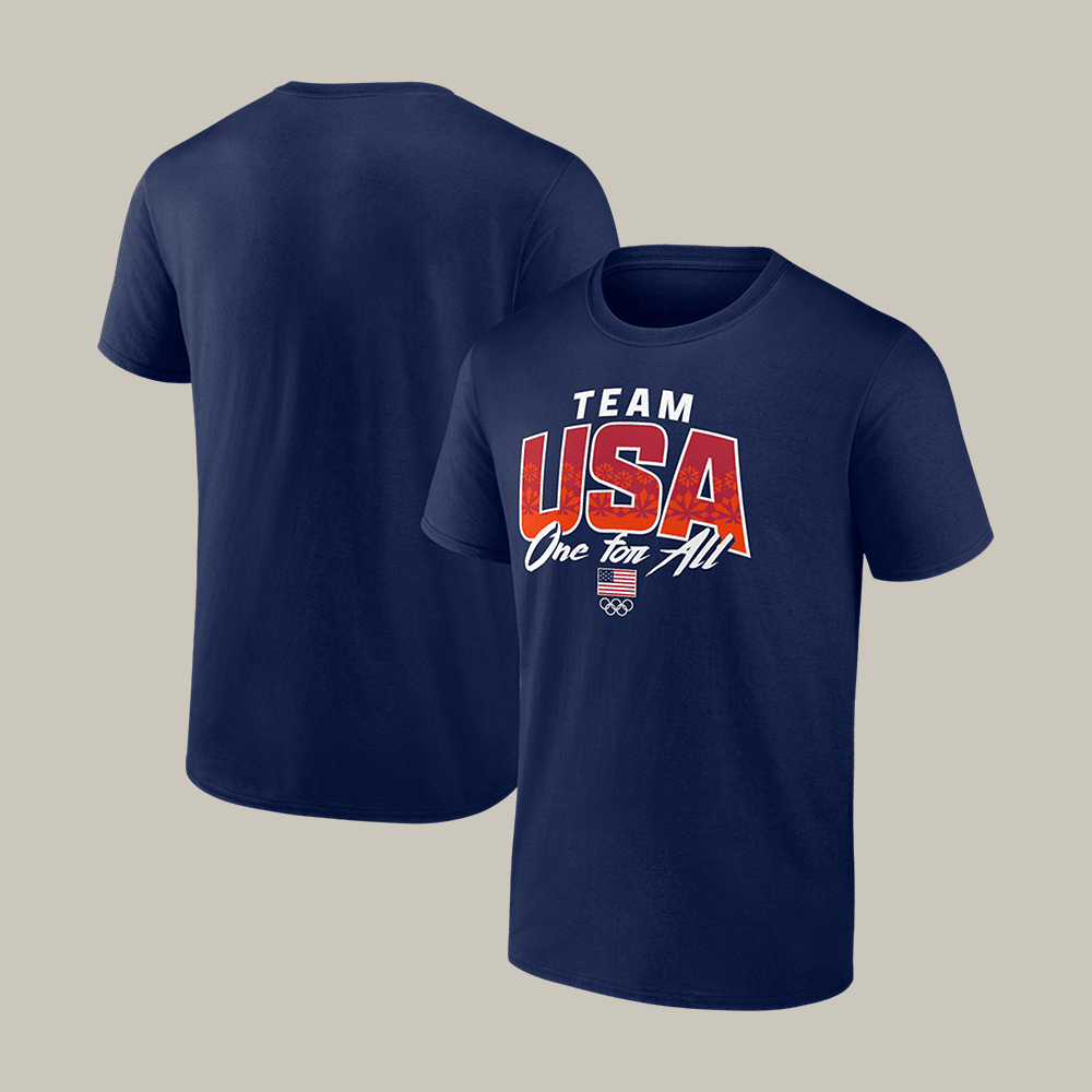 Team USA One For All T-Shirt Team USA 2026 Milano Cortina 2026 Merch Fan Gear