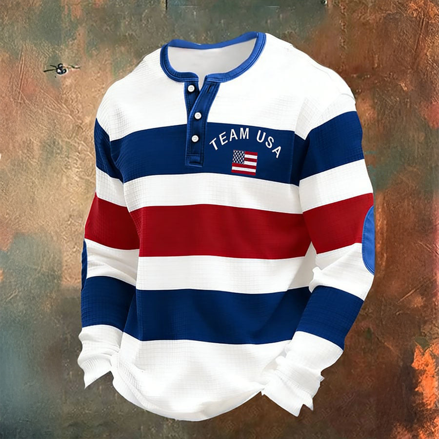 Team USA World Baseball Classic Button Long Sleeve Shirt Baseball Merch Fan Gift For Him