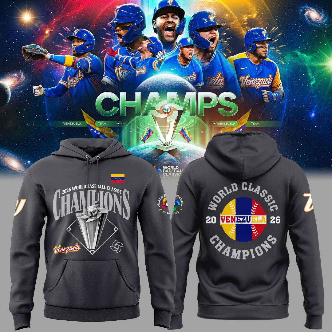 Team Venezuela 2026 World Baseball Classic Champions Hoodie Baseball Apparel