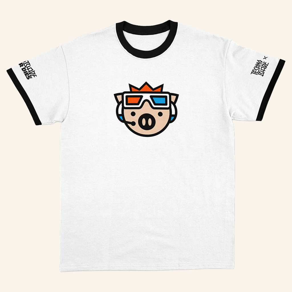 Technoblade Merch Agro Jack Manifold Collaboration Ringer T-Shirt Gifts For Son