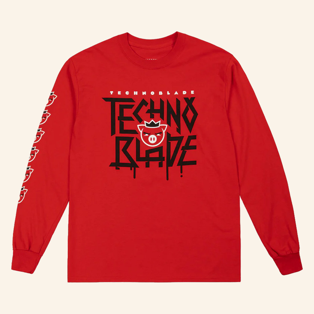 Technoblade Merch Agro Long Sleeve T-Shirt Christmas Gifts For Boyfriend