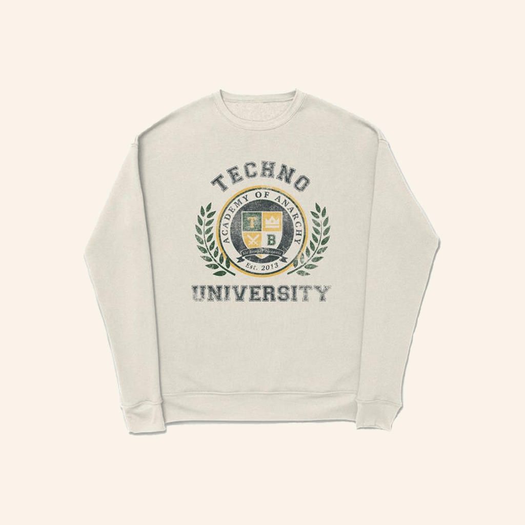 Technoblade Merch Techno University Crewneck Sweatshirt Friends Gifts Technoblade Merch Techno University Crewneck Sweatshirt Friends Gifts