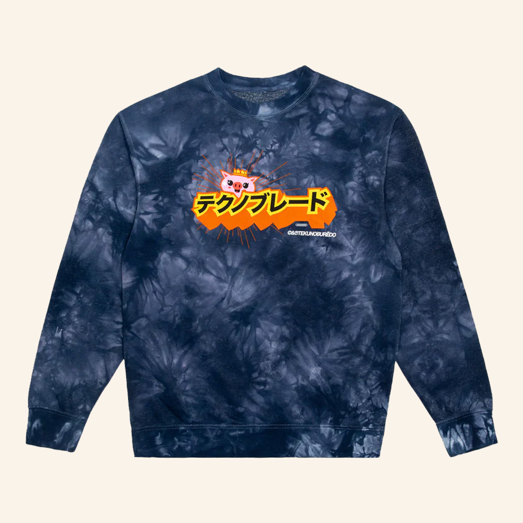 Technoblade Merch TEKUNOBUReDO Navy Tie Dye Sweatshirt Gifts For Besties