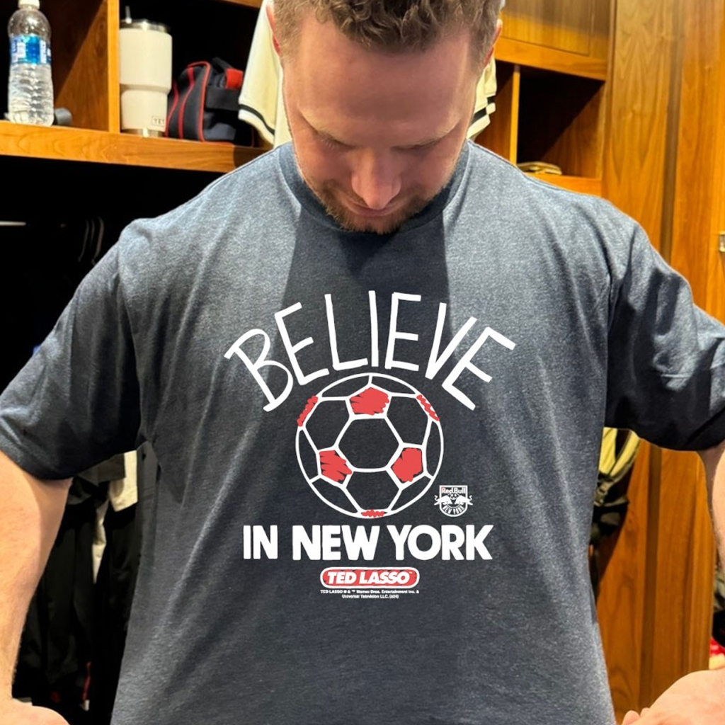 Ted Lasso Believe X Red Bull New York Shirt Birthday Presents For Boyfriend