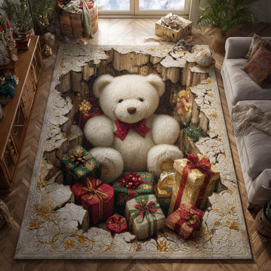 Teddy Den Area Rug Christmas Entry Way Decor Last Minute Christmas Gifts