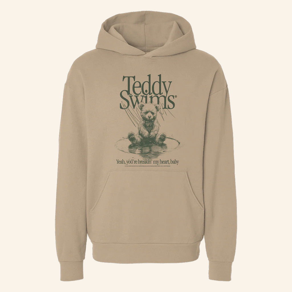 Teddy Swims Merch Breakin' My Heart Hoodie Gifts For Friends Teddy Swims Merch Breakin' My Heart Hoodie Gifts For Friends