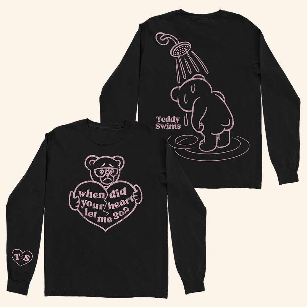Teddy Swims Merch Broken Heart Long Sleeve Shirt Gifts For Friends Teddy Swims Merch Broken Heart Long Sleeve Shirt Gifts For Friends