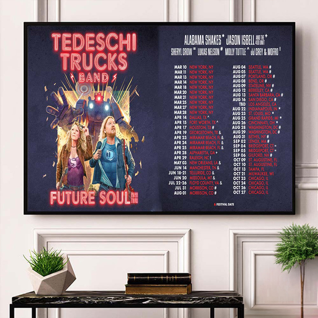 Tedeschi Trucks Band Future Soul 2026 Tour North America Schedule Dates Landscape Poster