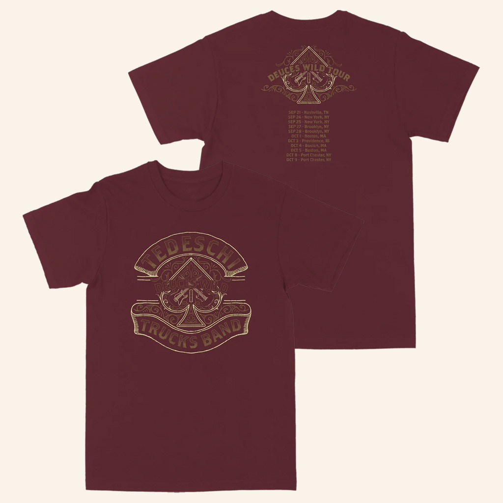 Tedeschi Trucks Band Merch Deuces Wild Spade Tour T-Shirt Gifts For Rock Fans Tedeschi Trucks Band Merch Deuces Wild Spade Tour T-Shirt Gifts For Rock Fans