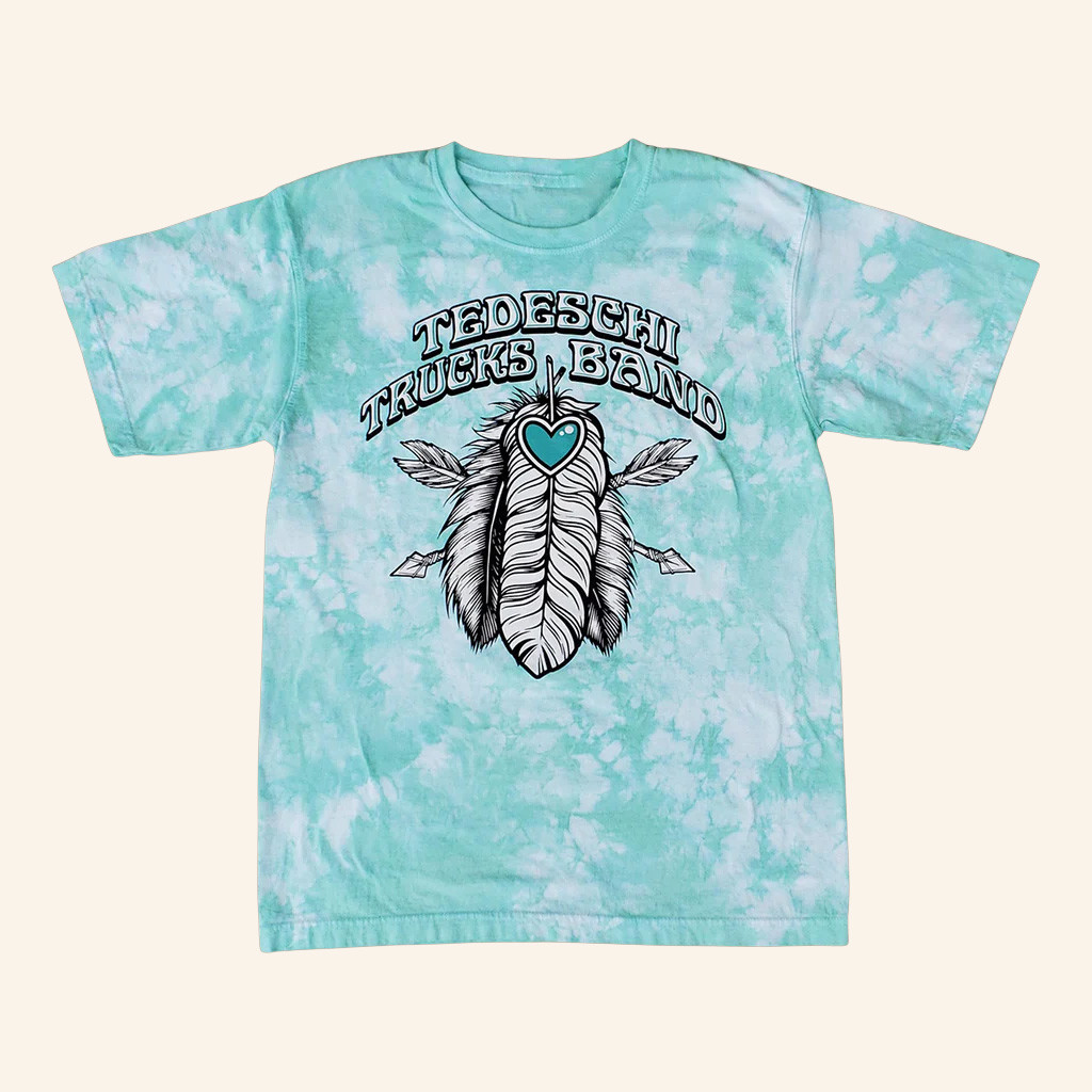 Tedeschi Trucks Band Merch Feather Tie Dye T-shirt Birthday Gifts For Rock Lovers Tedeschi Trucks Band Merch Feather Tie Dye T-shirt Birthday Gifts For Rock Lovers