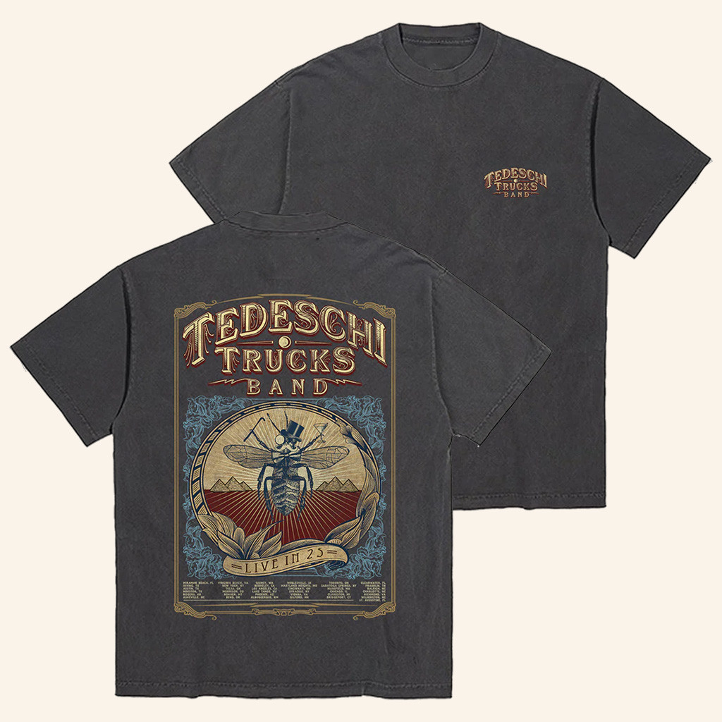 Tedeschi Trucks Band Merch Logo Tour T-Shirt Christmas Gifts For Music Lovers Tedeschi Trucks Band Merch Logo Tour T-Shirt Christmas Gifts For Music Lovers