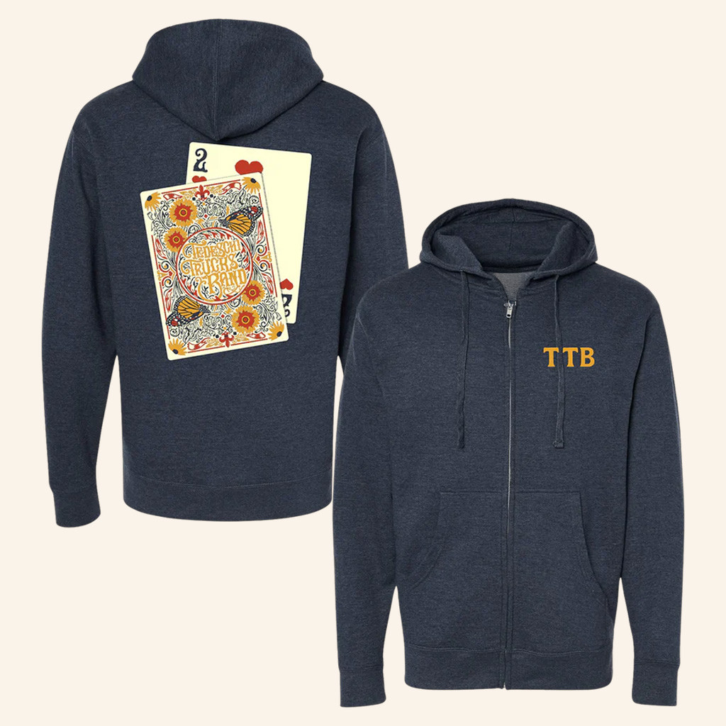 Tedeschi Trucks Band Merch Playing Cards Zip Up Hoodie Unique Gifts For Music Lovers Tedeschi Trucks Band Merch Playing Cards Zip Up Hoodie Unique Gifts For Music Lovers