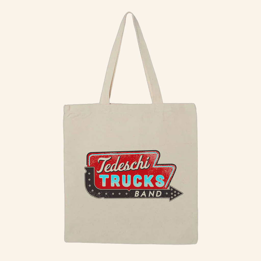 Tedeschi Trucks Band Merch Retro Sign Tote Bag Presents For Music Lovers Tedeschi Trucks Band Merch Retro Sign Tote Bag Presents For Music Lovers