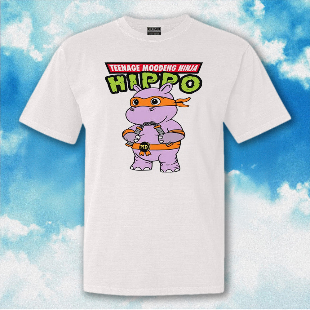 Teenage Moodeng Ninja Hippo Shirt Moo Deng T-Shirt Gifts For Hippo Lovers