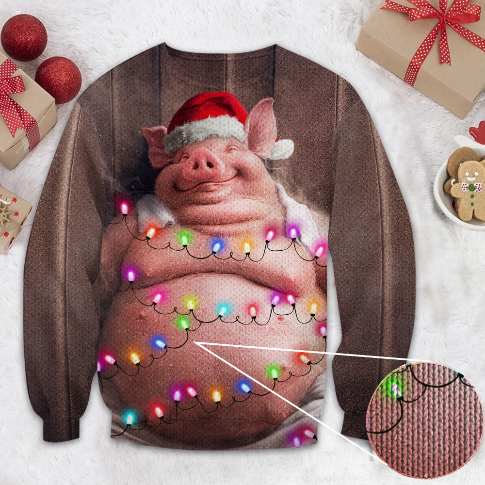 Temu Pig Sweater Funny Christmas Sweater Gifts For Pig Lovers