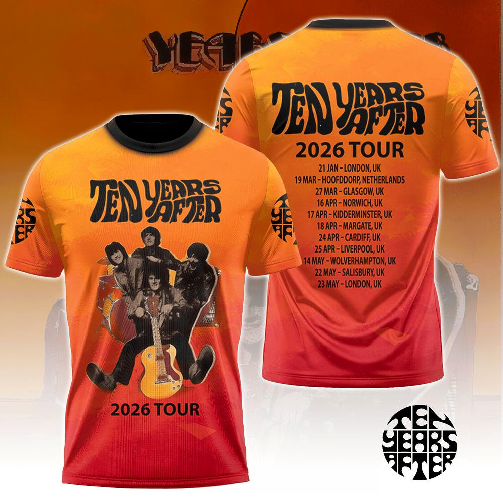 Ten Years After 2026 Tour T-Shirt Ten Years After Merch Best Birthday Gift For Husband