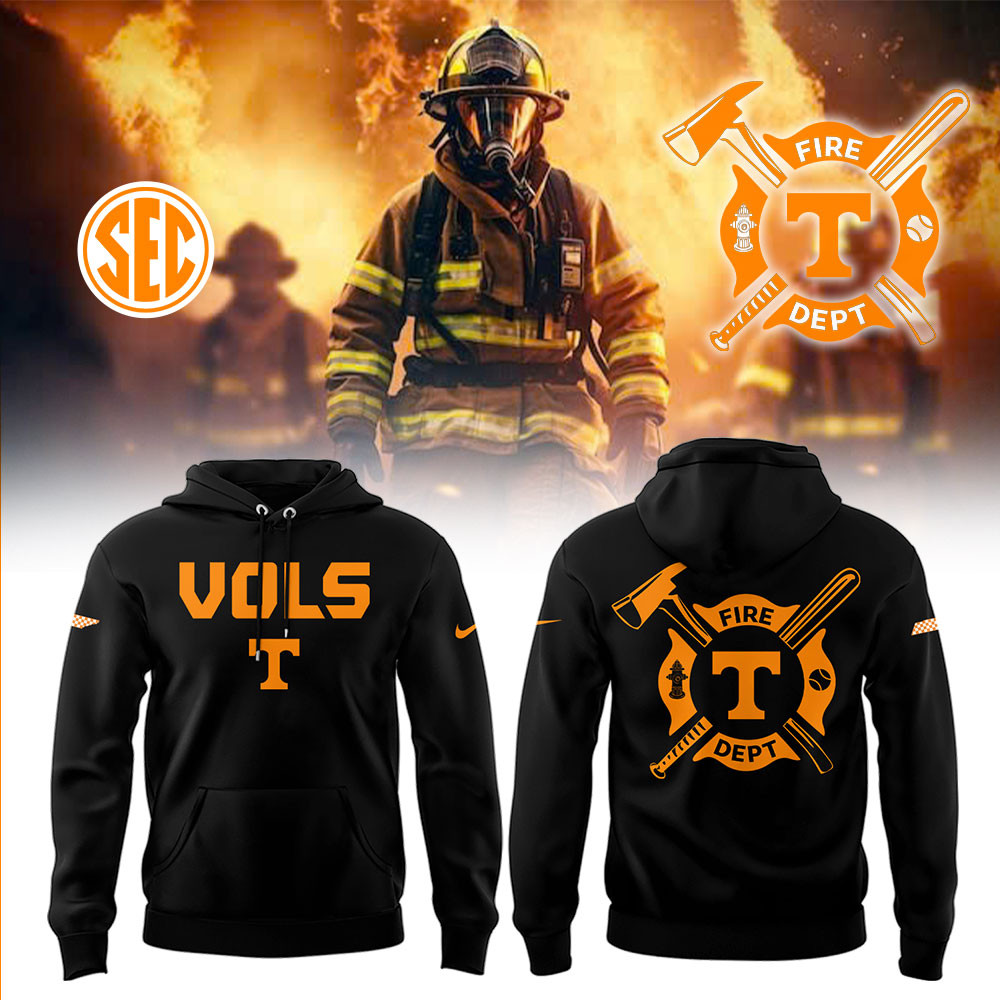 Tennessee Baseball x Firefighter Appreciation Night Hoodie Tennessee Volunteers Merch