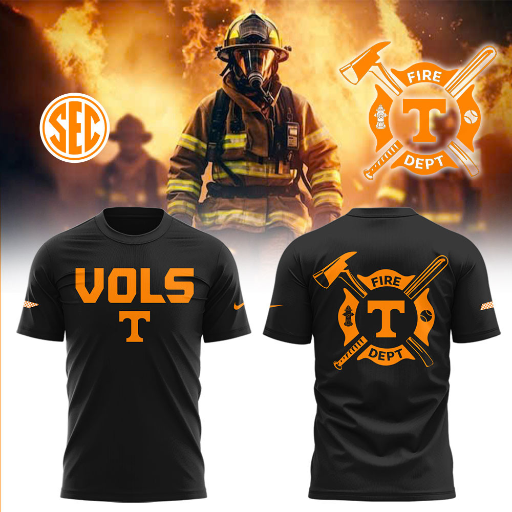 Tennessee Baseball x Firefighter Appreciation Night T-Shirt Tennessee Volunteers Clothes Best Gift For Husband