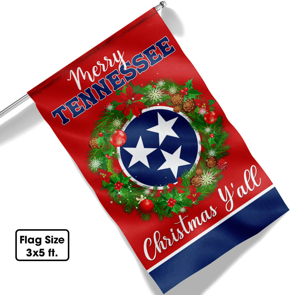 Tennessee Christmas Flag