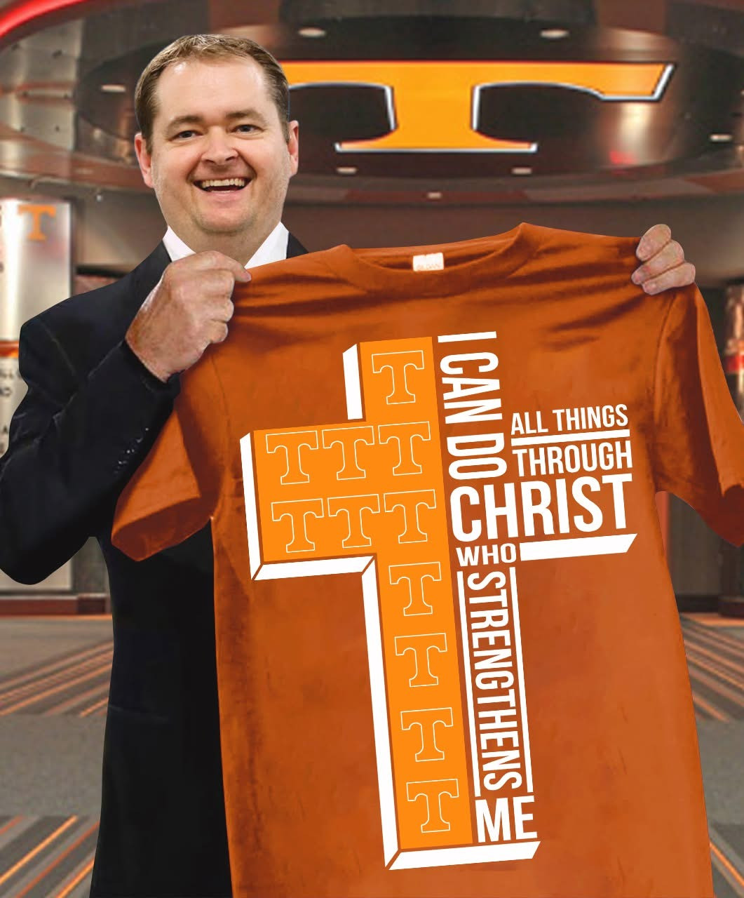 Tennessee Faith T-Shirt I Can Do All Things Through Christ Who Strengthens Me Fan Gifts