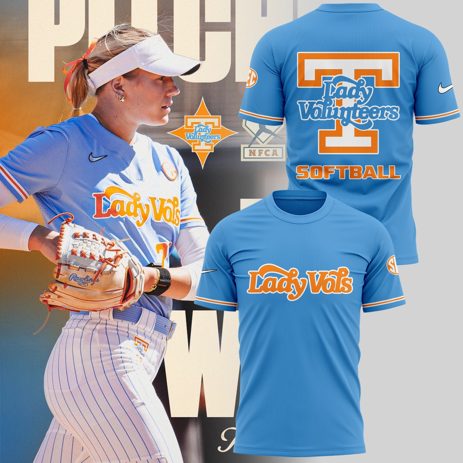 Tennessee Lady Volunteers Softball 2025 T-Shirt Tennessee Vols Merch Gifts For Fans