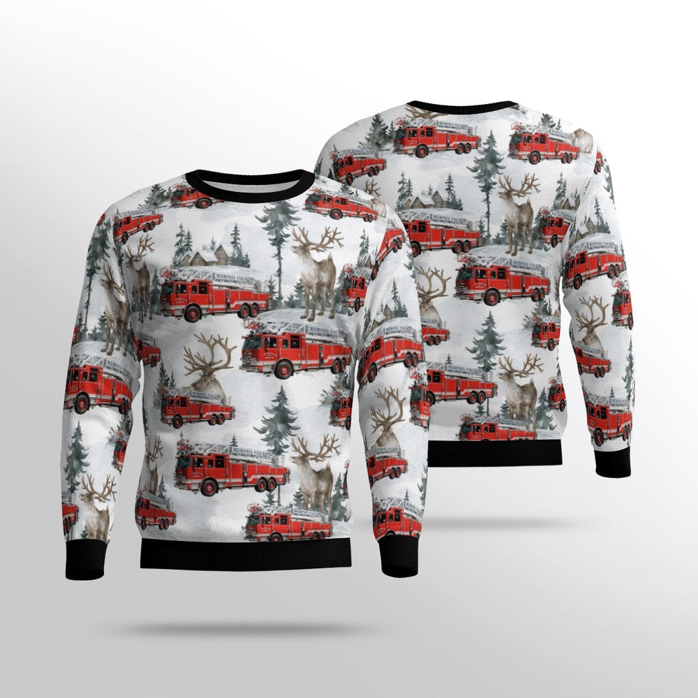 Tennessee Memphis Fire Services Christmas Unisex Sweater Unisex Christmas Gift