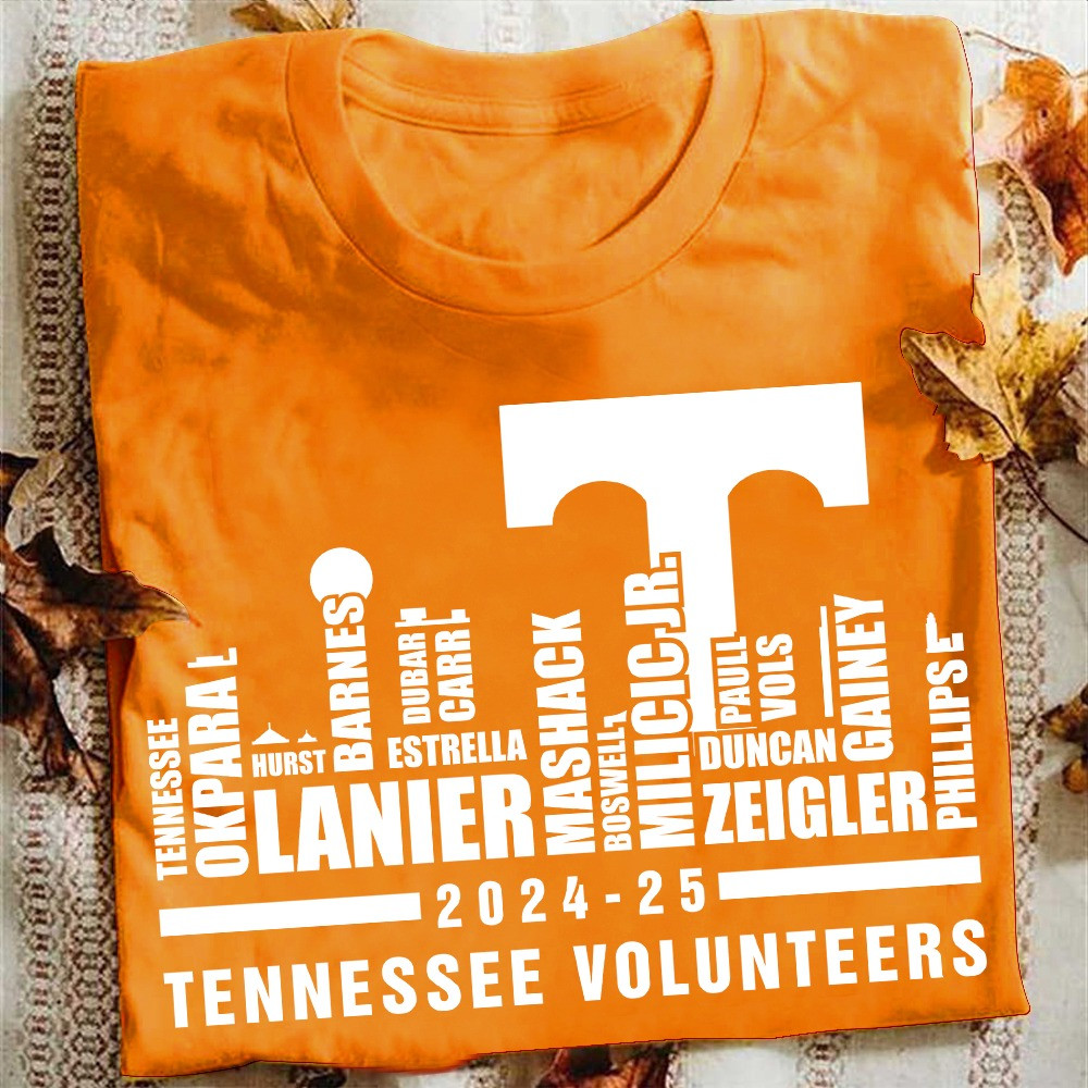 Tennessee Volunteers 2024 2025 Players Legends T-Shirt Tennessee Vols Gifts For Fans