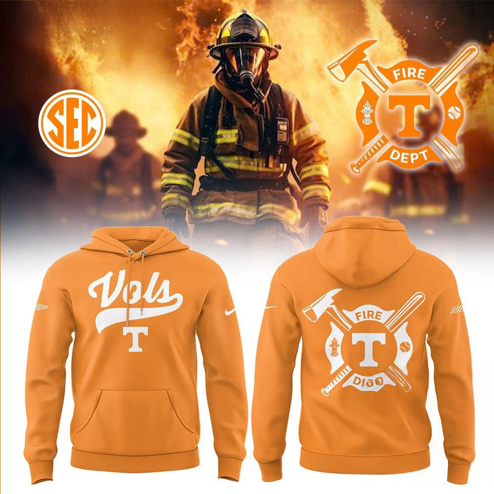 Tennessee Volunteers Baseball x Firefighter Appreciation Night Hoodie Basketball Lovers Gifts