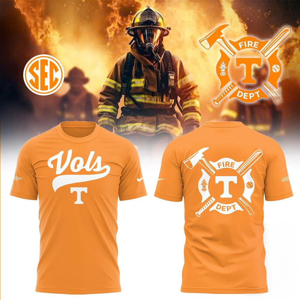 Tennessee Volunteers Baseball x Firefighter Appreciation Night Shirt Basketball Lovers Gifts
