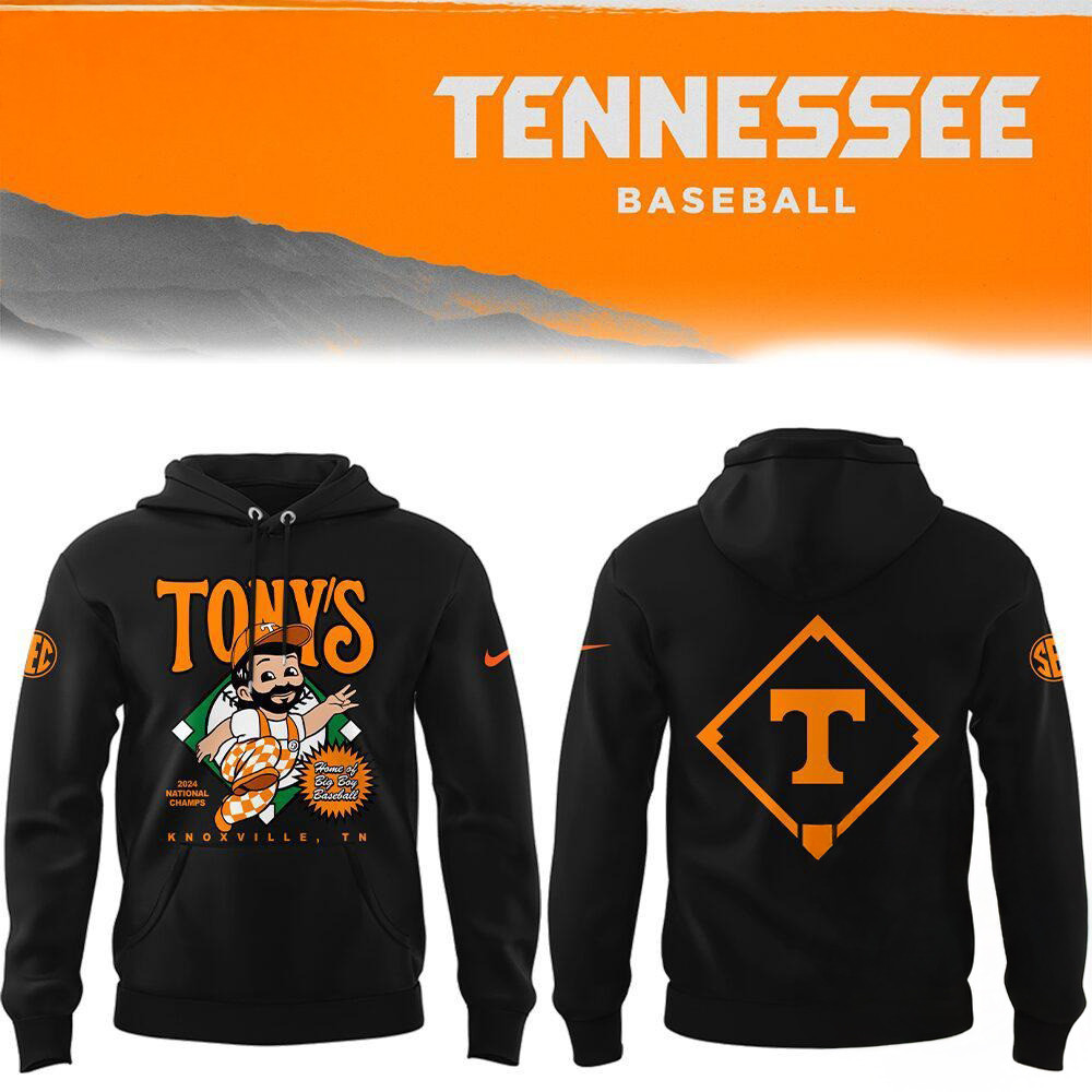 Tennessee Volunteers Baseball x TONY'S Hoodie Gifts For The Basketball Enthusiast
