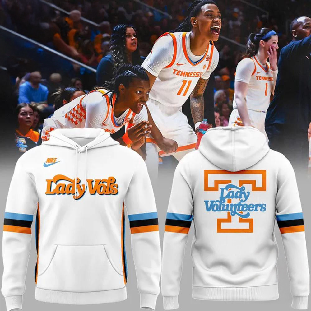 Tennessee Volunteers Women's Basketball Special New Lady Vols 2025 White Hoodie Gifts For Fan