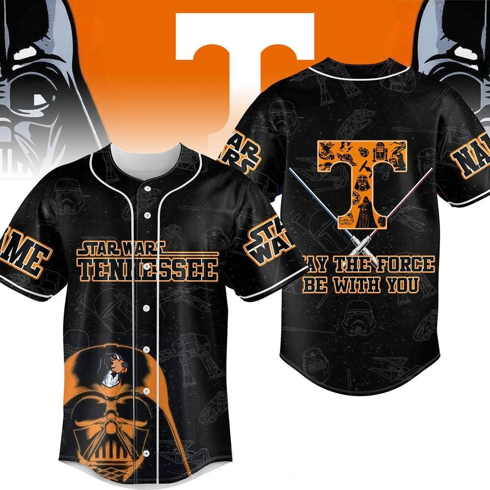 Tennessee Volunteers x Star Wars May The Force Be With You Special Baseball Jersey Men Gifts