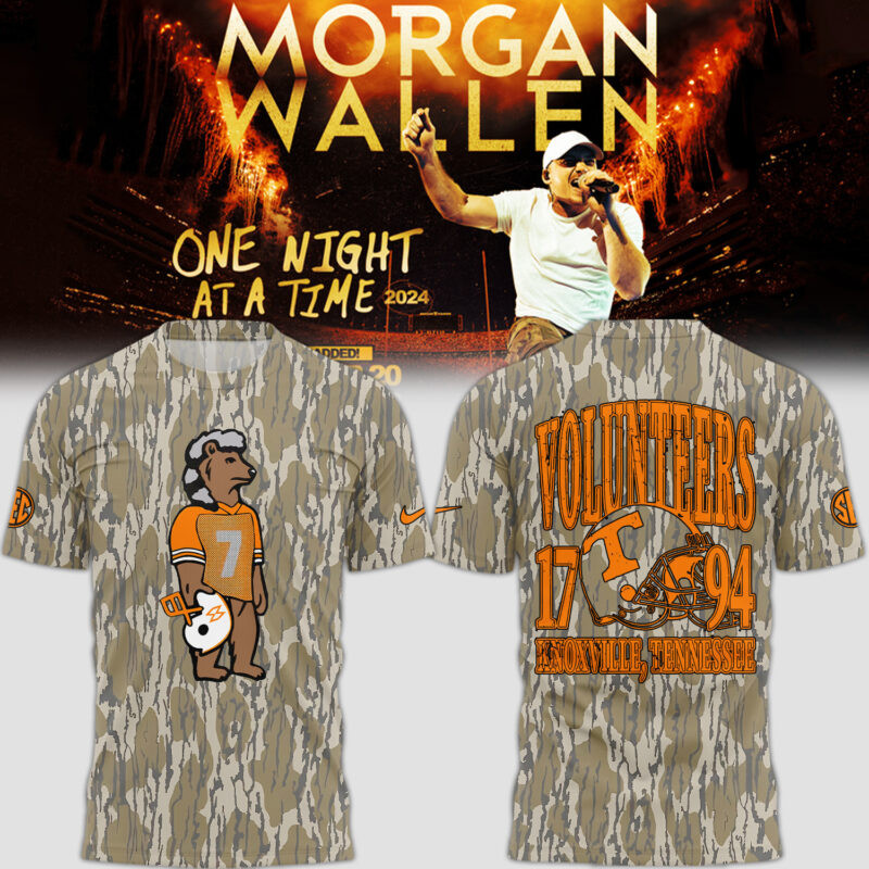 Tennessee x Morgan Wallen Camo T-Shirt Present Gifts For Concert Lovers