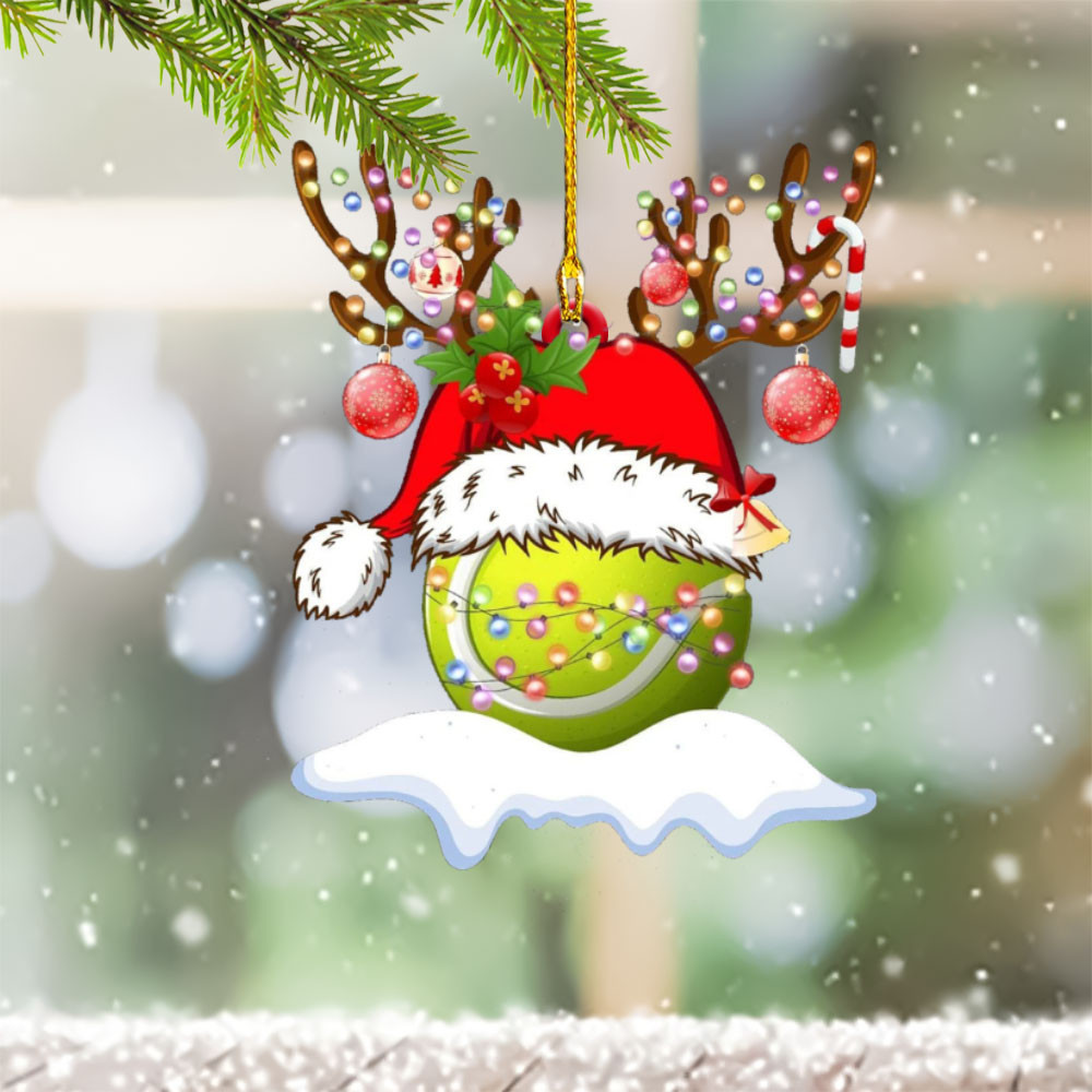 Tennis Christmas Ornament Xmas Tree Decorations Christmas Gifts For Tennis Lovers