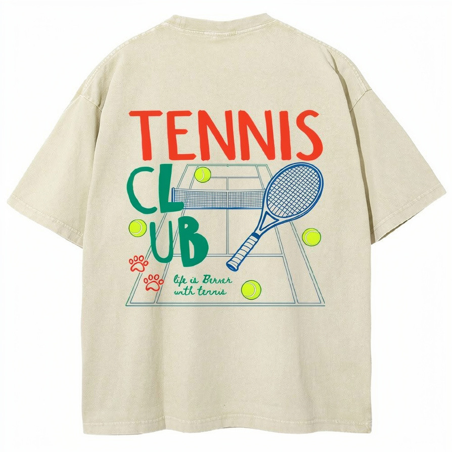 Tennis Club T-Shirt Tennis Player Apparel Gift For Sports Tennis Lover